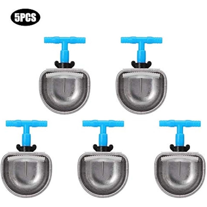 5 Pcs Farm Tool, Stainless Steel Automatic Rabbit Drinker Nipple Drinking Bowl Waterer Farm Accessory for Rabbit,S (6.6x6x3 cm/2.6x2.4x1.2 in) - Image 4